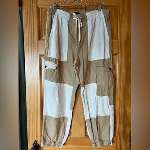 J. Crew Two-Tone Cargo Jogger Pants